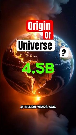 The Origin of the Universe, Earth, and Moon Explained #shortfeeds #space #nasa #facts #science
