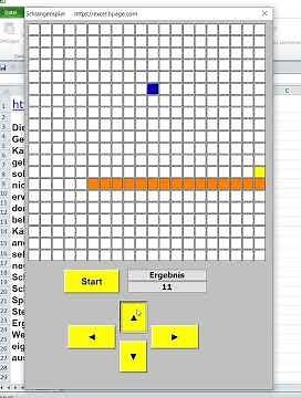 Snake game in Excel VBA