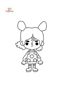 25  Desene de colorat Toca Boca | Coloring-for-Kids.com