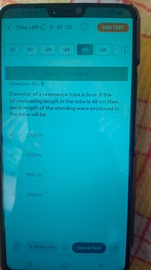 Time Left () 0:40:42 \square END TEST Q1 Q2 Q3 Q4 Q5 Q6 (i) P... | Filo