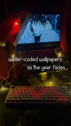 SLEEPY on Instagram: "christmas/winter wallpapers on wallpaper engine - steam . . . . . #setup #wallpaperengine #minimalsetup #explore #fyp"