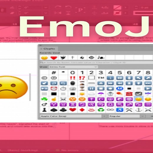 Adding Emoji icons or symbols in InDesign | Lee Graphics - #indesign #shorts #ytshorts