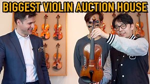 Playing the Da Vinci Strad (Visiting World's Biggest Violin Auction House) | Twoset Violin