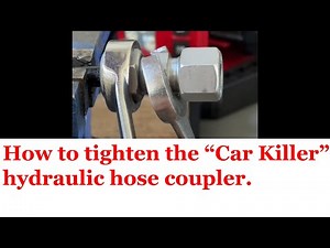 Mercedes R230 "Car Killer" Hydraulic Hose Coupler. How to tighten it.