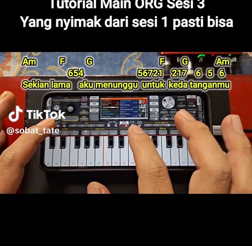 Tutorial Main org 24 versi pemula bgt dari sesi 1 sampai sesi 3 #fyp #sobattate #org2023 #org2024 #keyboard #piano