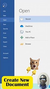 Create a New Document in MS Word in 5 Seconds (Beginner Trick!)
