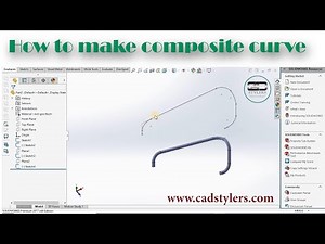 HOW TO USE COMPOSITE CURVES IN SOLIDWORKS II WHAT IS COMPOSITE CURVE II [CAD STYLERS] II SOLIDWORKS