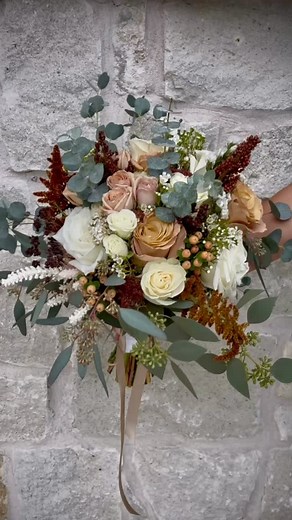 Late fall magic, wrapped in florals 🍂✨ These blooms were the perfect match for a rustic autumn wedding — blending creamy ivory roses with rich textures and earthy tones like terracotta, rust, deep burgundy, and golden bronze. Accents of eucalyptus and seasonal berries added depth and movement, while hints of wax flower and amaranthus kept things soft, wild, and natural. Timeless, warm, and beautifully wild — just the way we love it. 💫 🌼 Full-service florals by The Flower Fairies 📍Based in Sh