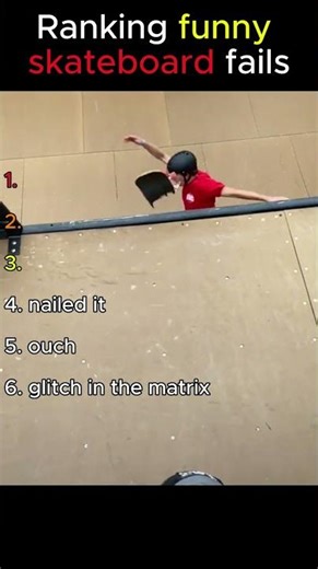 Ranking funny skateboard fails #ranking #fails