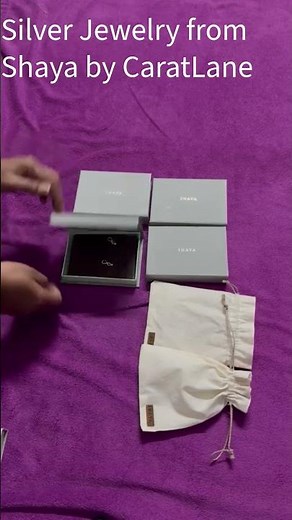 Tanishq Caratlane Unboxing Silver Jewellery from Shaya| Jewellery Haul | #workingmomlife