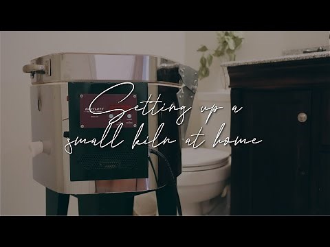 home studio // firing pottery in my bathroom?! tips for setting up a kiln in a small apartment