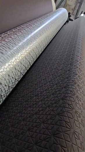 See how leather embossing machine works in action! #EmbossingRoll #IndustrialRollers