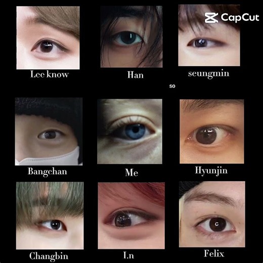 Stray Kids' eyes vs Mine