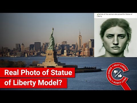 FACT CHECK: Does Image Show Real Photo of Model who Posed for Statue of Liberty?