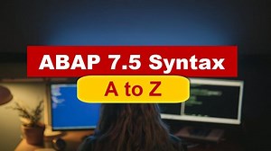 A to Z of SAP ABAP 7.5 Syntax | Santosh Sahu