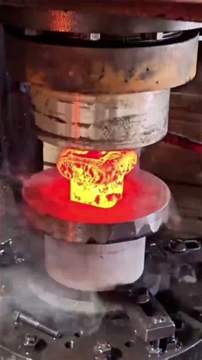 Hot Metal forging use in hydraulic hammer
