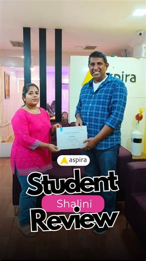 Aspira Design | UX UI Course on Instagram: "“The training didn’t just teach me tools; it gave me confidence.” - @shalini_masilamani In her testimonial, Shalini talks about how real-time projects, mentorship, and structured learning helped her secure a role at Lizy Software Pvt Ltd. Stories like hers remind us why we do what we do - shaping careers, not just resumes. 👉 Enroll in our upcoming batches and begin your own success journey. #StudentSuccessStory #PlacementAchievement #UIUXCareers #Lizy