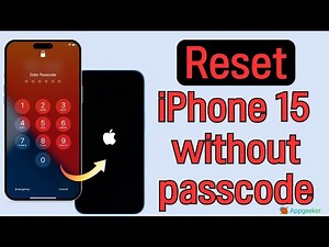 How to reset iPhone 15 without passcode – iOS 17/iOS 18 [Factory reset]