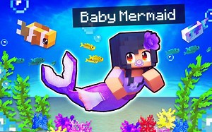【Aphmau】总是有惊喜，玩Minecraft 可爱的婴儿美人鱼宝宝