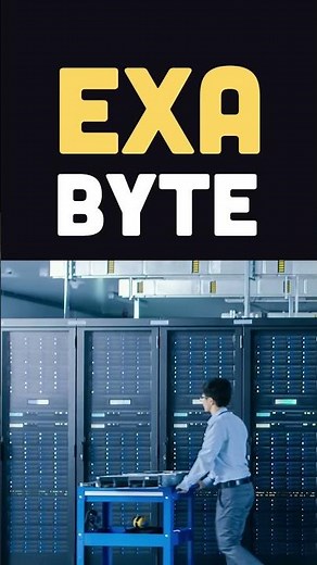 Yottabyte: The Size You Can't Imagine! #gigabyte #data #internet #ai #computer #mindblowingfacts