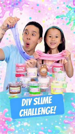 DIY Slime Challenge! Dad vs Daughter! WHO WON? #shorts #slime