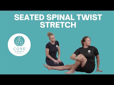 Reduce Back Pain & Increase Movement - Seated Spinal Twist Stretch