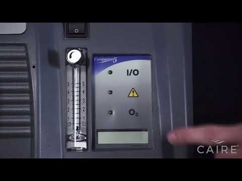 CAIRE® Companion 5™ Stationary Oxygen Concentrator Basic Operation