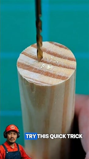 Quick Trick to Mark Round Wood Center [ No math needed] #diy #wood