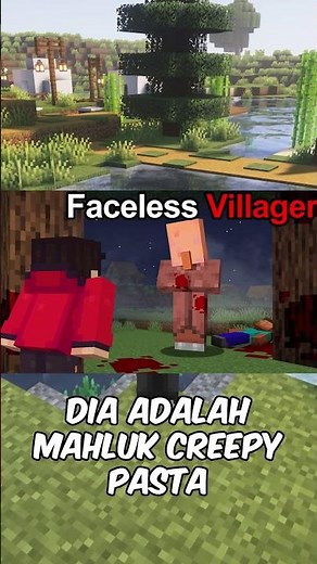 The Horrifying Faceless Villager Mob in Minecraft #shorts