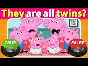 ⭕❌ Peppa Pig Quiz True or False 🐷 Can You Spot the Real Facts? | Quiz DingDong