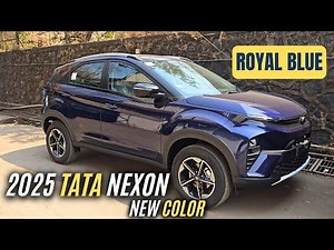 2025 Tata Nexon New Color | Tata Nexon Royal Blue Color