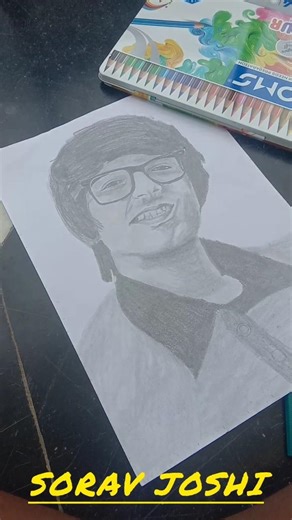 Sourav Joshi Drawing ❤️ | Easy Pencil Sketch Tutorial #ytshorts #shorts