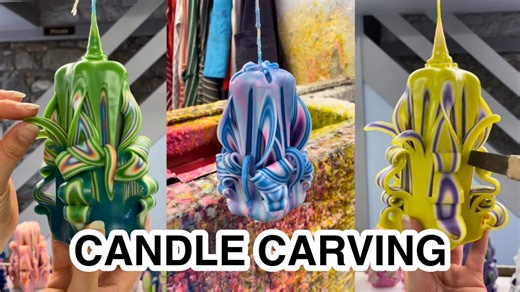 Satisfying candle carving techniques