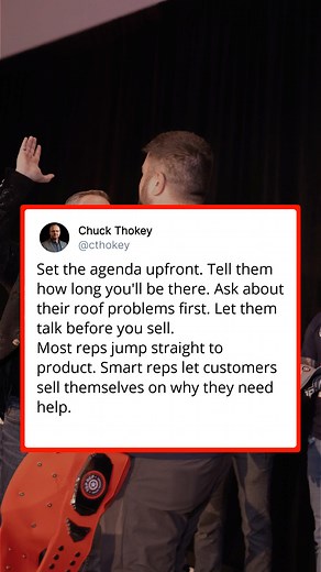 First 30 seconds of every sales call: "I'll be here for 45 minutes. We'll spend the first 20 talking about your problems. Last 25 on solutions. Sound good?" That's it. Agenda set. Most reps show up and immediately start talking about their company, their process, their credentials. Customer checks out in 3 minutes. I tried both approaches across 150 sales calls. Setting the agenda upfront increased my close rate from 28% to 41%. Why? Because people hate surprises. They hate not knowing how long 
