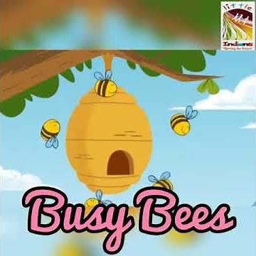 #learn busy bees rhyme। rhyme with lyrics #