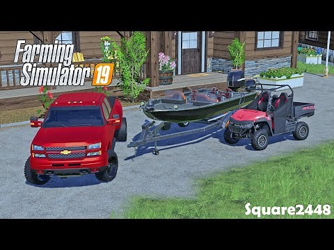 Buying 19 Year Old Bass Boat! | Building Boat Ramp | Homeowner Series | Ranch | FS19