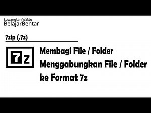 How to Split and Merge 7z Part Format Files with 7zip