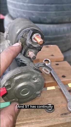 starter solenoid test using multi tester #automobile #engineproblem #starter