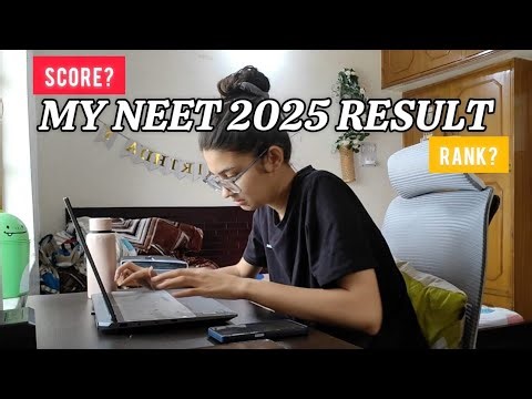 NEET 2025 Result Out😱❤️‍🩹 | My Score, Rank, family's Reaction | Did I get MBBS or another drop?