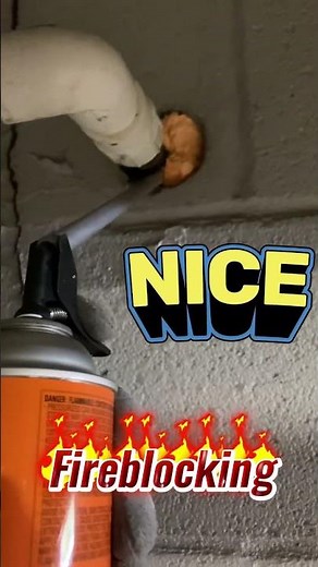 What is a fire blocking expanding foam? #tips #firesafety #code