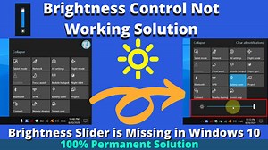 Windows 10 Brightness Slider Missing -100% Permanent Solution for win