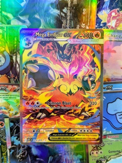 Mega Emboar EX Handmade Tcg Proxy Fan Art Card Full Art Ascended Heroes Set - Etsy