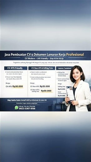 Jasa Pembuatan CV & Dokumen Lamaran Kerja #trending