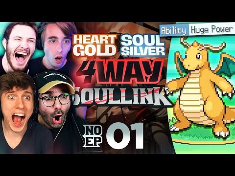 HUGE POWER STARTER?! | Pokemon 4-WAY Soul Link • 01