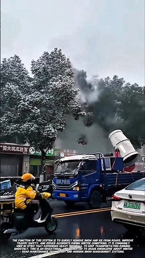 Urban Snow Melting Machine in Action | Road De-Icing Technology.