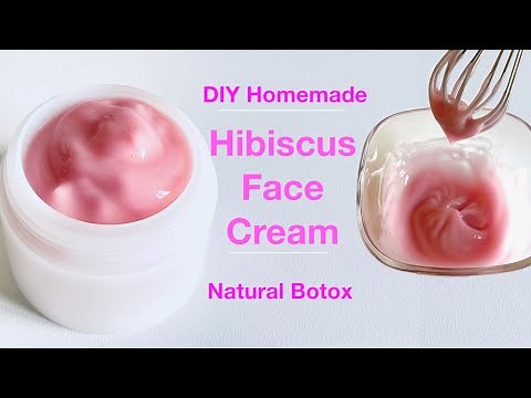 How To Make Face and Neck Cream With Hibiscus (Natural Botox)
