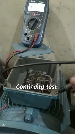 3 phase motor continuity test