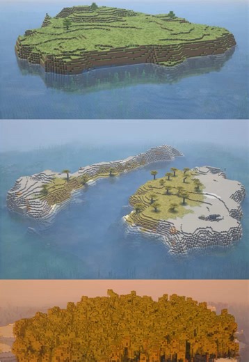 3 Survival Island BIOME THEMED Seeds For Minecraft 1.21 🏝️ Bedrock/Java • #minecraft #minecraftseeds