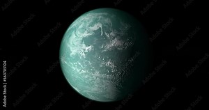 Full Surface of exoplanet Kepler 22b. Loop