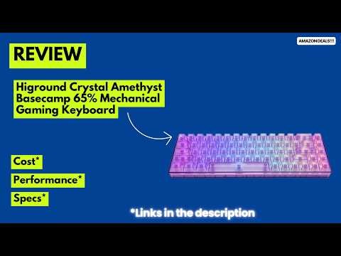 Higround Crystal Amethyst Basecamp 65% Keyboard Review Creamy Thock Sound! Best RGB Gaming Keyboard?